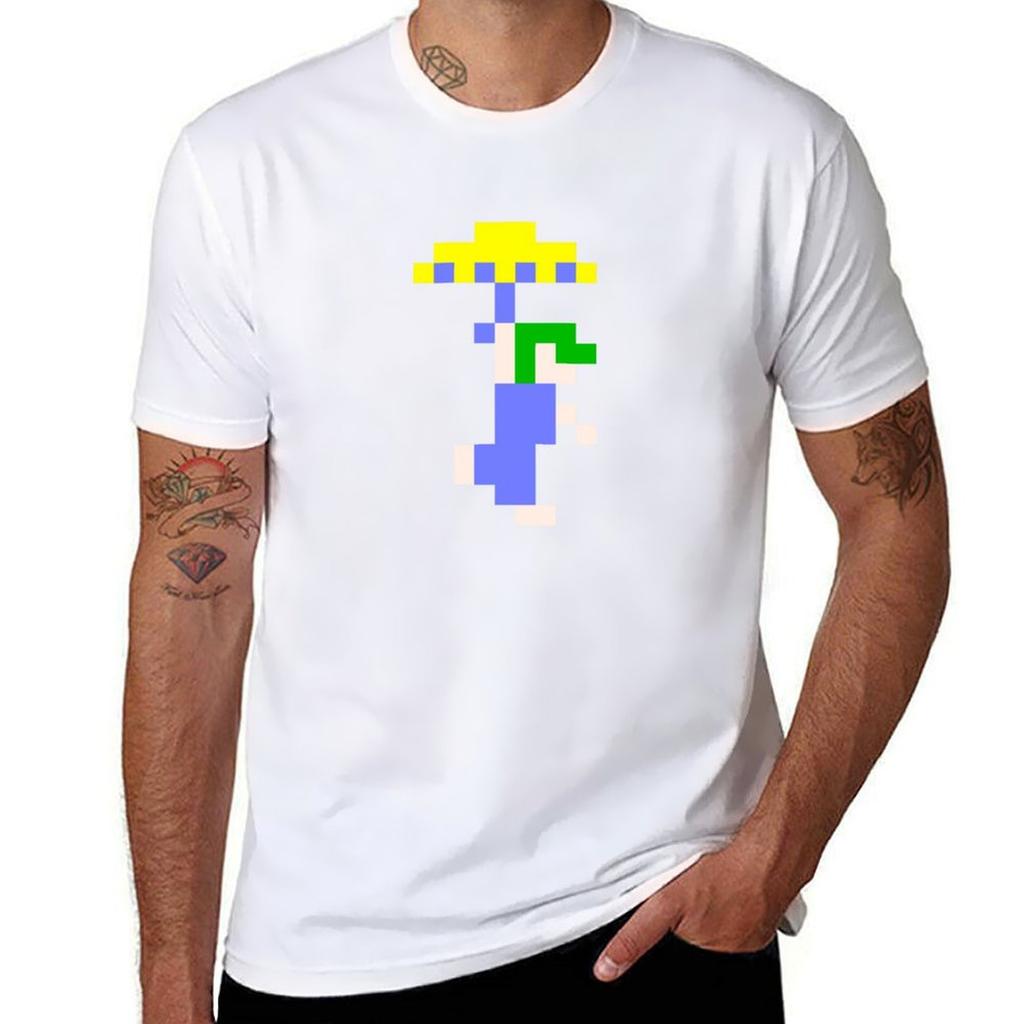 Retro Lemmings Pixel Art Tshirt T Shirt Personalised Tshirt