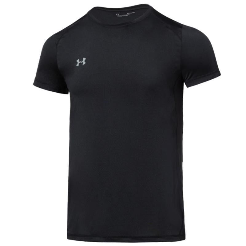

Under Armour Solid Color Running Casual Round Neck Breathable Short Sleeve T-Shirt Men Black 23500506-001 M