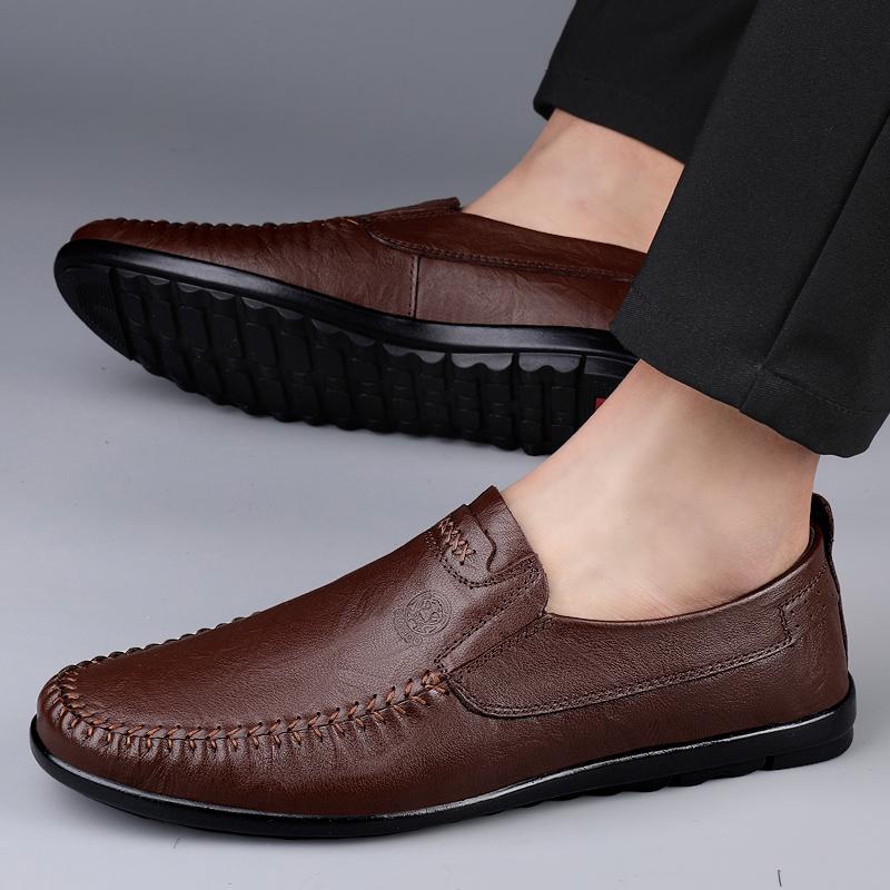 Men' Shoes Casual Formal Men's Loafers Moccasins Breathable Slip On Male Boat Shoes
