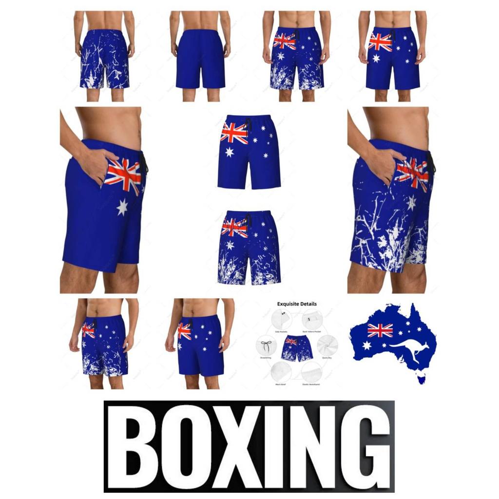 Boxerské šortky Australské 3D potisk Bojový trénink MMA Smíšená bojová umění Unisex Muži Ženy Rychleschnoucí Fitness Posilovna Sportovní Cvičení Běžné Streetwear