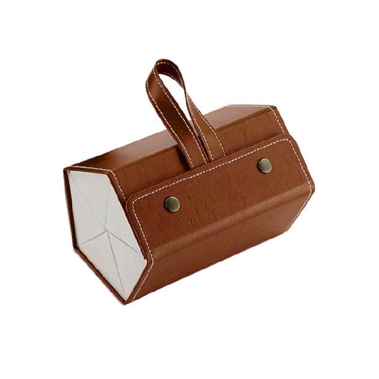 

5-слотный Дорожный Множественный Кожаный Футляр для Солнцезащитных Очков Складной Хранение Очков B 1 коричневый