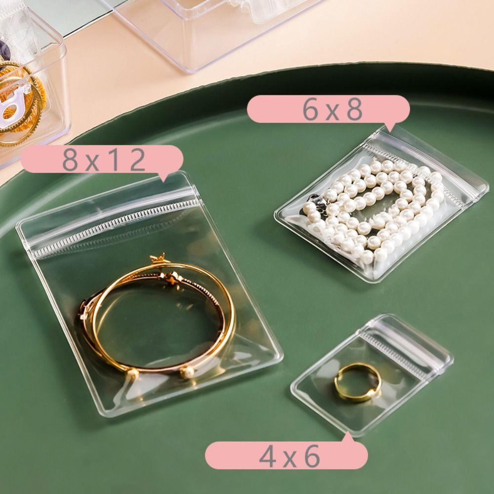 Exquisite Jewelry Packaging Bags Transparent Mini Gift Jewelry Pouch  Necklace