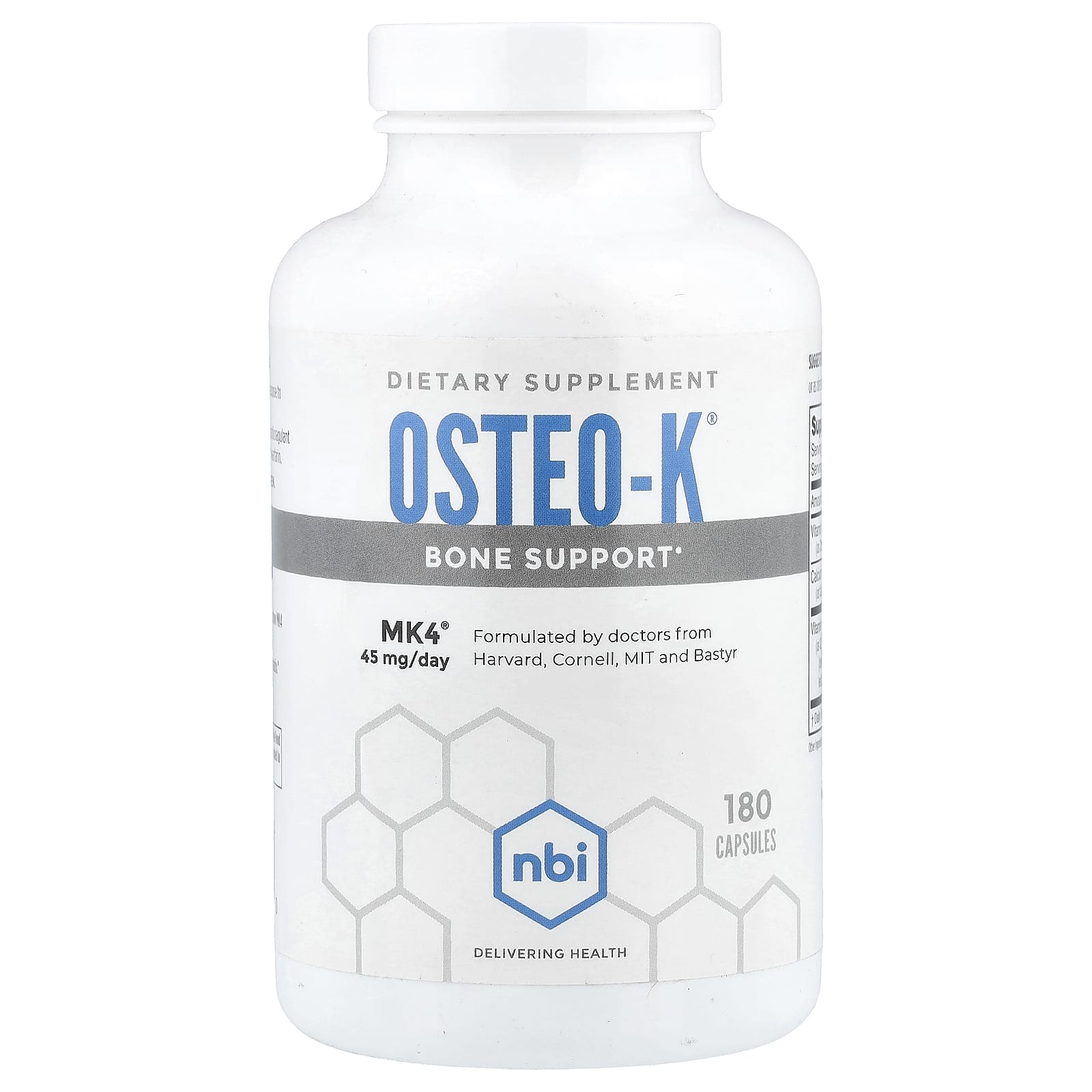 

NBI, Osteo-K®, 180 Capsules