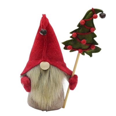 Scandinavian Tomte Nisse Figurine, Swedish Gnomes Tomte 8.27" Gnomes Plush for Christmas Home Fireplaces Adornment