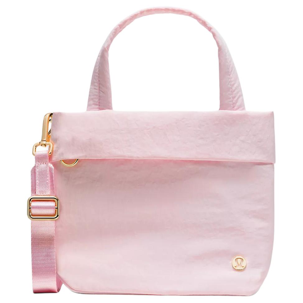 Lululemon On My Level 5L Brand Metal Logo Design Recycled Nylon Tote Bag Small Women tote bag Joy-Pink LW9FNDS-035486 Joyful Pink