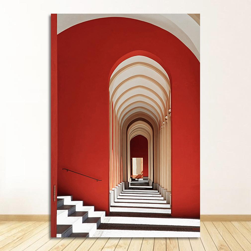 Poster Architettura Famosa Mondo Immagini Artistiche Stampate Soggiorno Pittura su Tela Arredamento Casa Moderno Nordico Marocco Porta Vintage