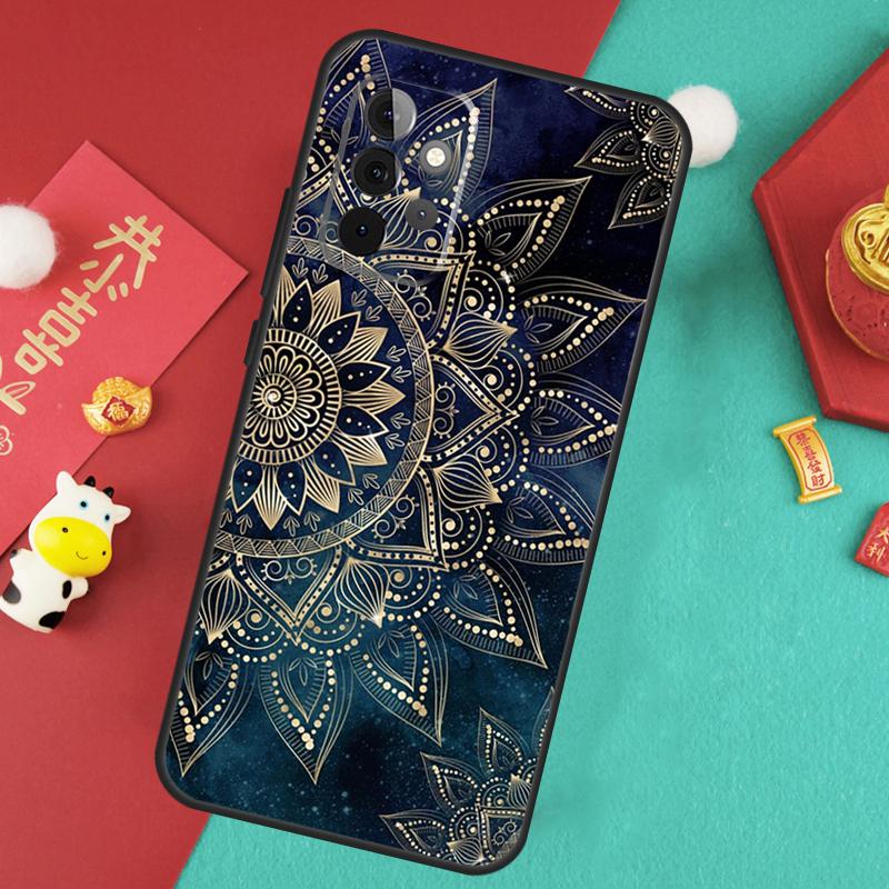 Elegant Mandala Floral Design Case For Samsung Galaxy A13 A33 A53 A15 A25 A35 A55 A54 A34 A14 A71 A51 A12 A32 A52 Cover