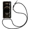 Protective Case - eFConnection - iPhone 12 Pro Max - Soft - Transparent-black - Shockproof