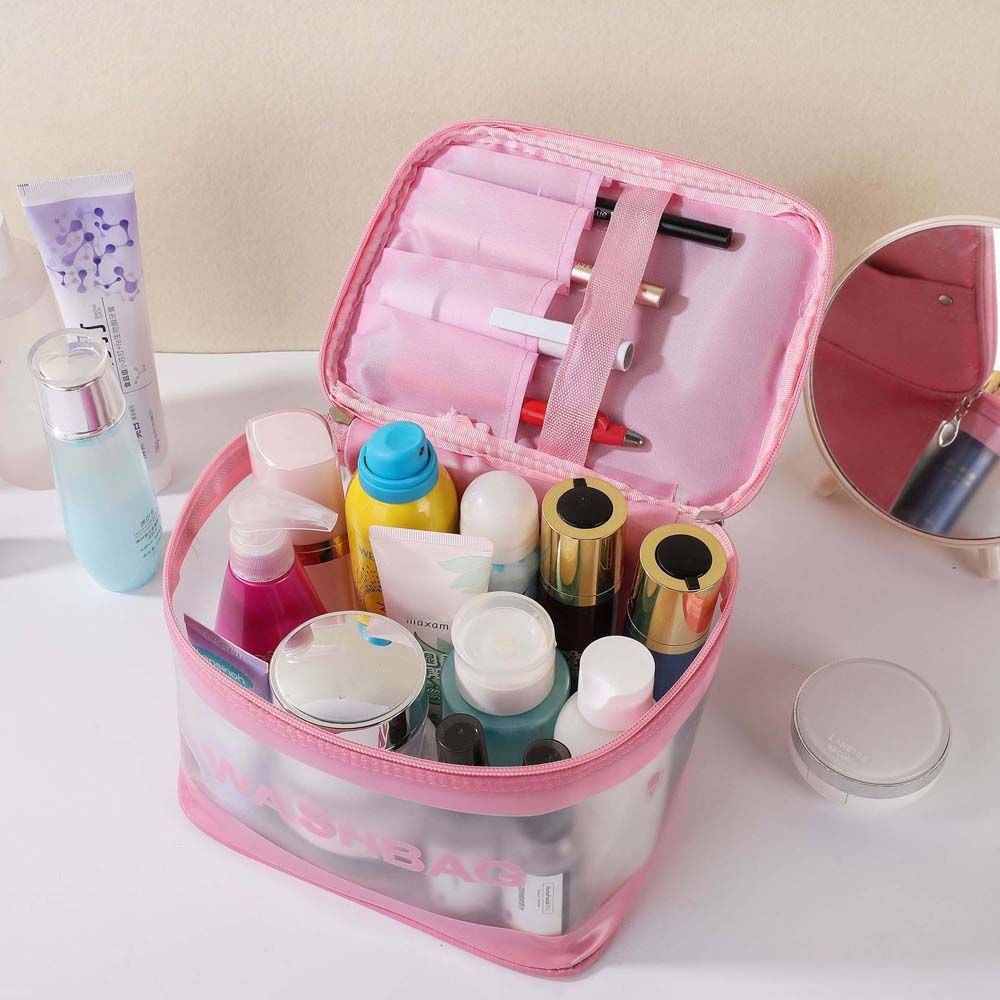 Travel Handbag Wash Bag PVC Cosmetic Organizer Cosmetic Storage Bag Makeup Bag Toiletry Bag