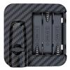 HualuBro 2pcs LED Curtain Lamp for Universal Car, Door Welcome Light, Easy Installation, No Wiring Needed Carbon Fiber (For Jeep)
