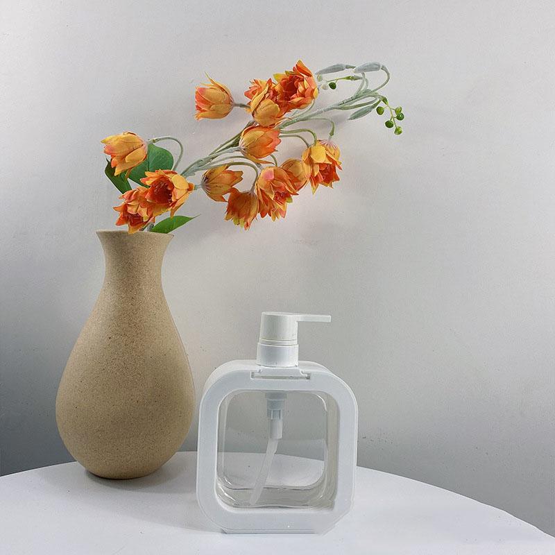 Leere Lotion-Pumpe Flasche Geruchlos Transparent PET 500ml Recycelbar Nachfüllbar Lotion Spender für