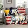 Ethereal Horse In Storm Blanket Flannel Blanket Throw Blanket Sofa Cover Blanket Soft Premium Blanket Picnic Blanket Tv Blanket Gifts