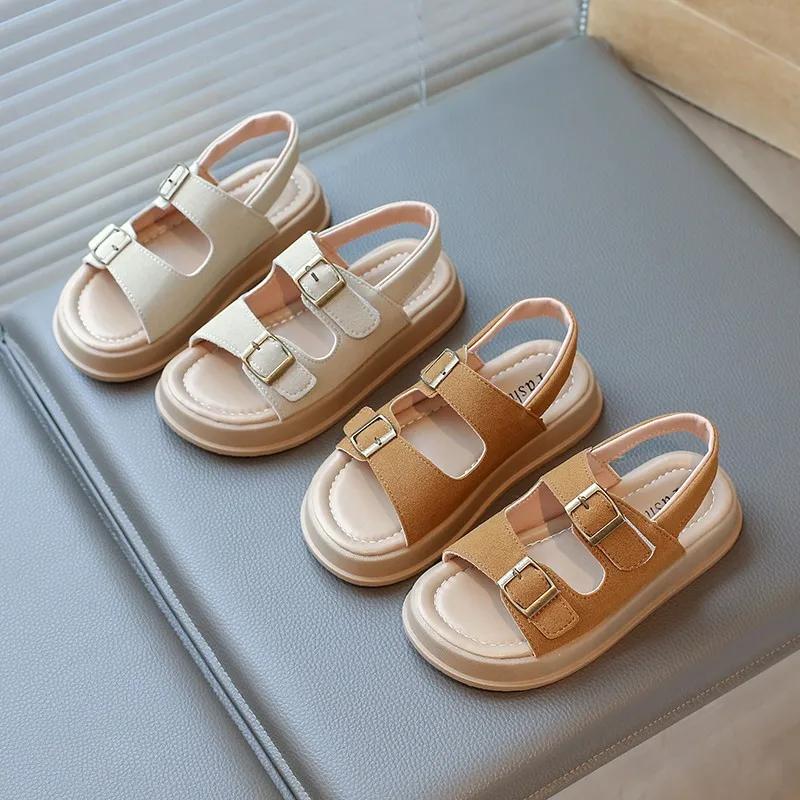Children Sandals for Girls and Boys Summer New Fashionable Korean Style Comfortable Soft Sole Casual Cute Beach Shoes