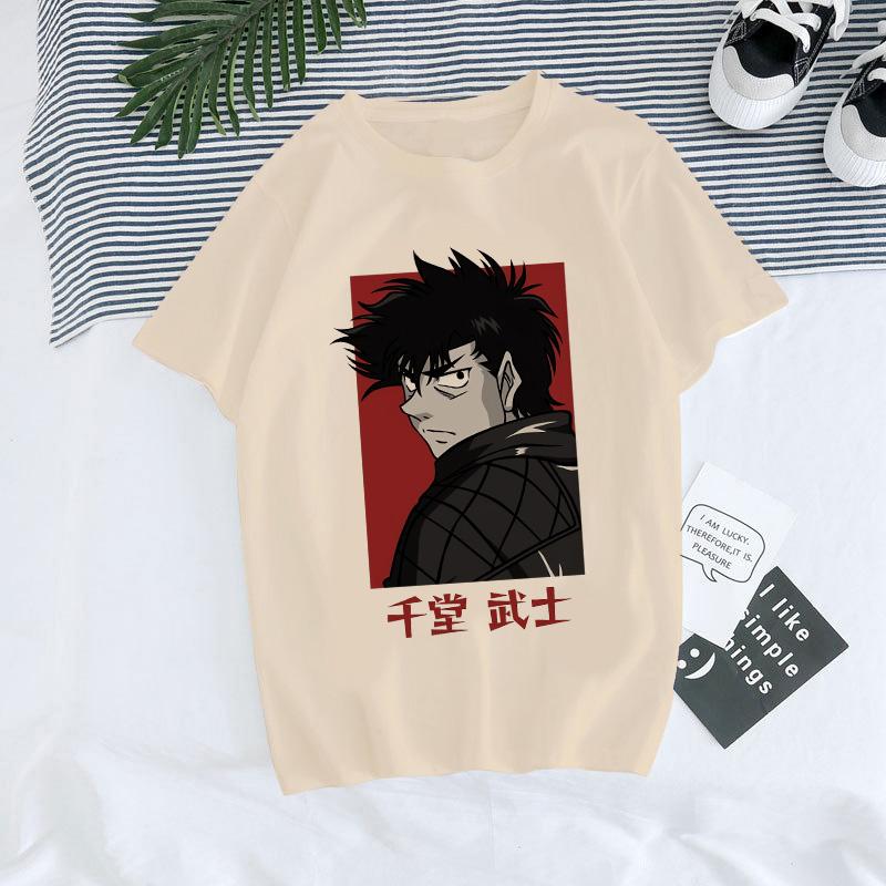 Hajime No Ippo Manga Y2k TShirt Japanese Anime Hip Hop Tee Top Men Women Makunouchi Takamura T-Shirt KGB Harajuku Tshirt Clothes