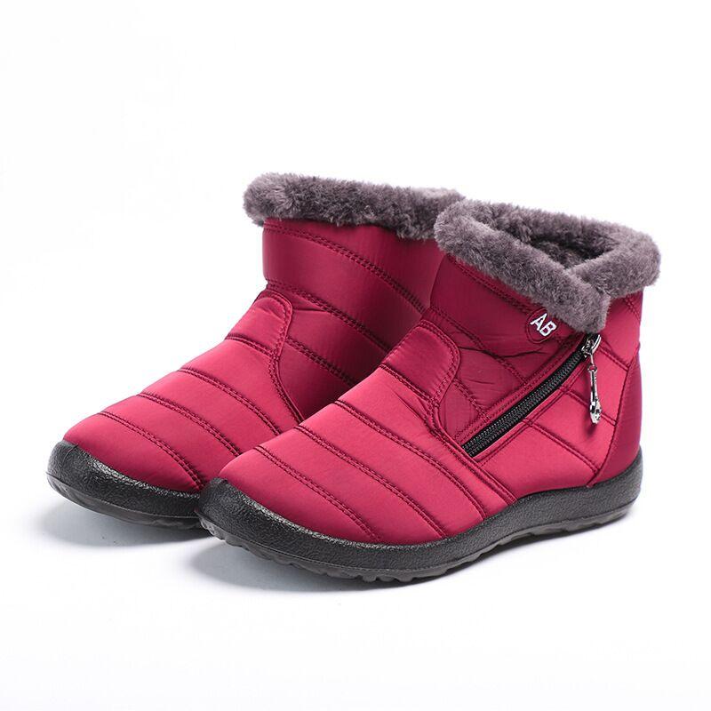 Women's Large Size 35-43 High-top Cotton Shoes Waterproof and Ski Boots