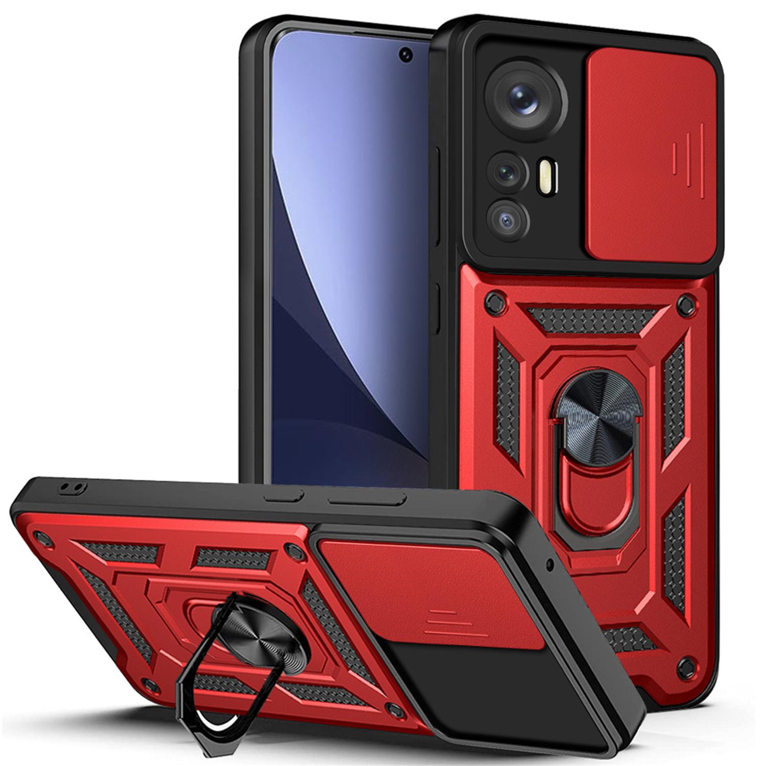 

For Xiaomi 12 12X Cover Lens Protection With Ring Magnetic Holder Coque Fundas Armor Shockproof Case Armor Case For Xiaomi 12X