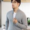 Herren Kaschmirwolle Cardigan mit halbem Reißverschluss - Herbst/Winter Business Casual Pullover