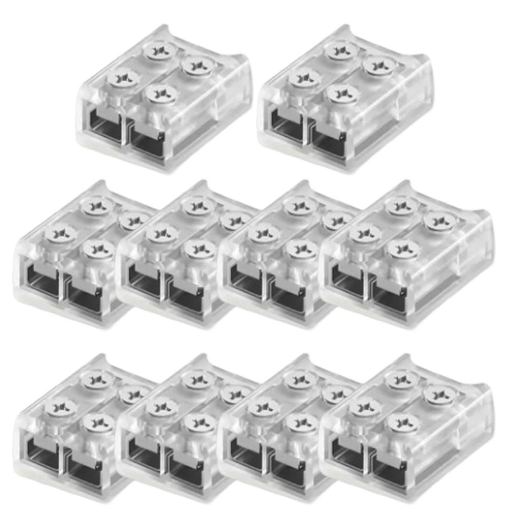 10Pcs 2P 8MM 10MM LED Strip Connector Screw Fixing Connection Connector Terminal LED Strip Light Wire Connection