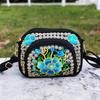 Yunnan Ethnic Embroidered Mini Coin Purse With Dualside Stitching For Daily Use