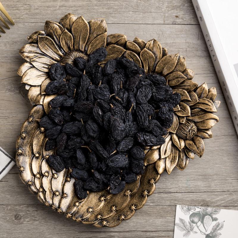 Nordic Resin Simulation Plant Sunflower Cactus Shape Dried Fruit Melon Seed Plate Jewelry Storage Tray Ornaments Decor Plate