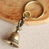 3Pcs Vintage Small Brass Bells Wind Chimes Crafts Tibetan Bronze Bell Ideas Copper Pendant Keychain Desk Decoration