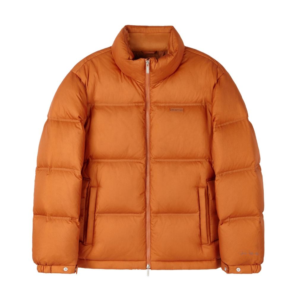Brompton London Light Shell Heavy Short Down Jumper - Orange (P254Udw136)