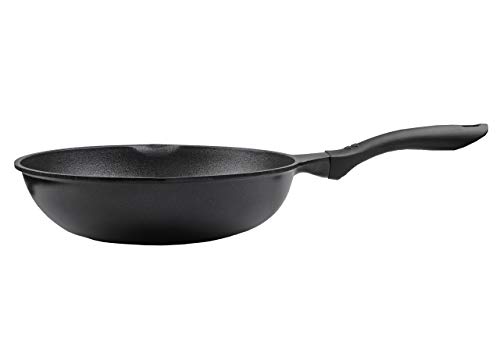 Pearl Metal Frying Pan, Black, 28cm, Die-Cast, Induction Compatible, Mega Stone Coating, HB-4426