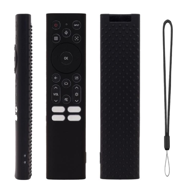 

Protective Silicone Case For ERF6A82 TV Remote Guard Cover Against Damage Comfortable Handling User Friendly Design чорний
