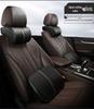 Memory Foam Leather Neck & Lumbar Support Pillow for Car - All Season Protection