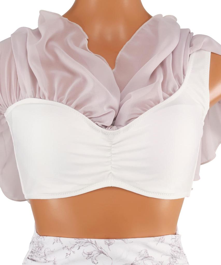 Swimwear Bikini Lightweight and Comfortable To Ruffled Wire Pink [Sanai Paradise] Set, Wear, [Easy-to-wear Swimsuit] One-shoulder Bikini,