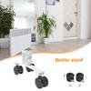 Metal Electric Warmer Base Universal Infrared Panel Heater Feet Bracket with Wheels Easy To Install Heating System Accessories