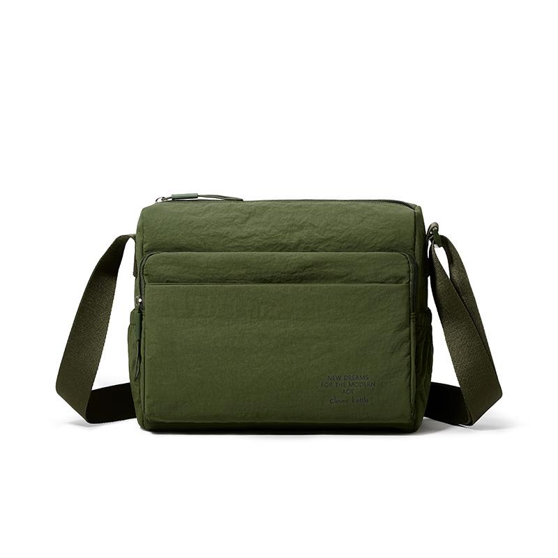 Multi-layer Large Capacity Bag Women's Shoulder Bag Multi-pocket Water-repellent Solid Color Crossbody Bag