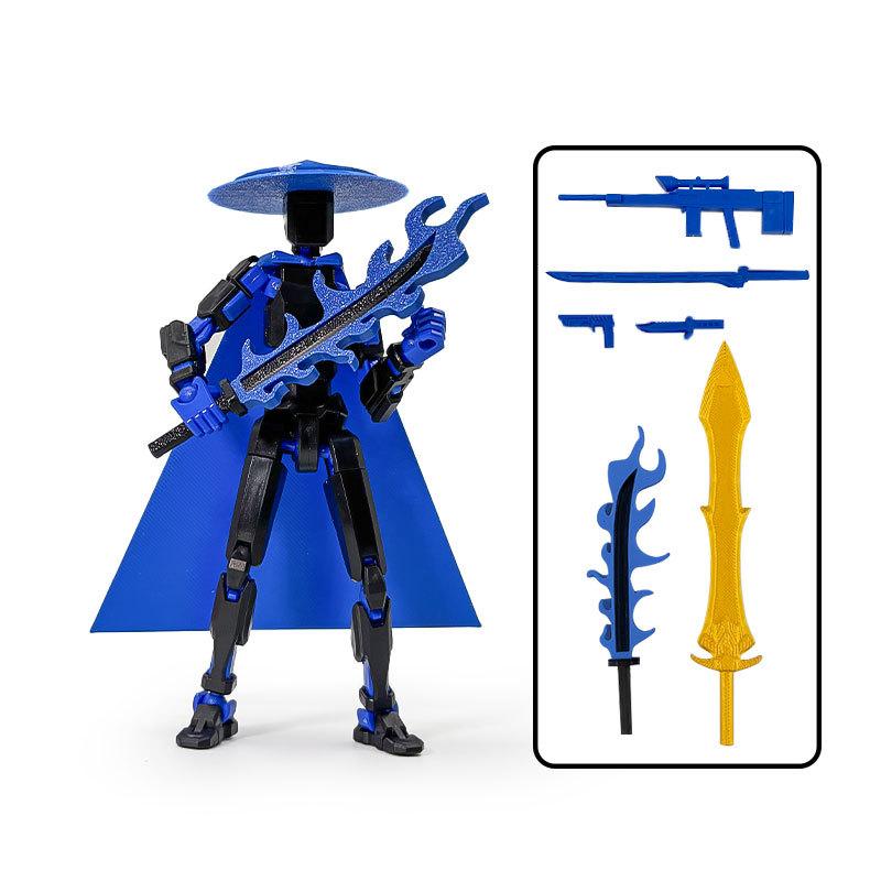 3D Articulated Figures Action Figure Set Giant Sword Titan Robot T13 Action Figure DIY Dummy Doll Jointed Ornament