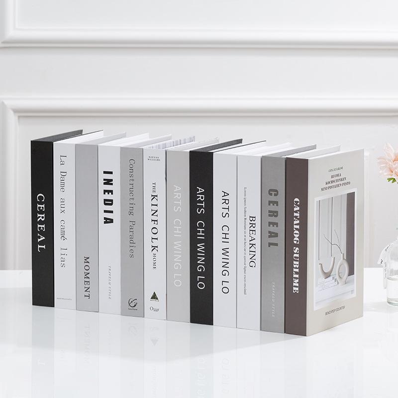 Minimalist Faux Book Decor for Living Room Display