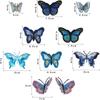 Fabric Butterflies Butterfly Appliques Blue Embroidery Patches for Clothing Butterfly  Cloth