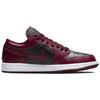 Air Jordan 1 Low DC0774-006 Women's Premium Tumbled Leather Low-Top Lifestyle Sneakers