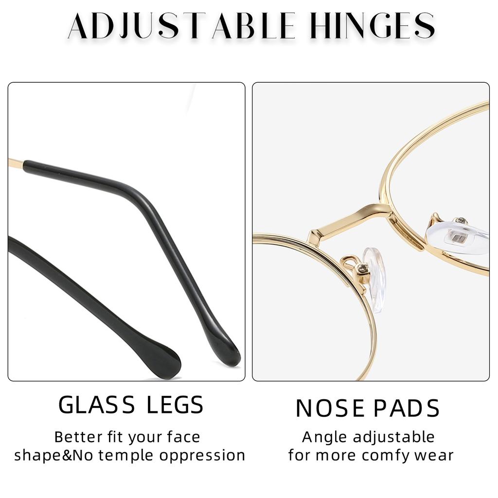 Blått lysblokkerende briller Fotokromatiske solbriller Dataspillbriller Klassisk halvinnfatning