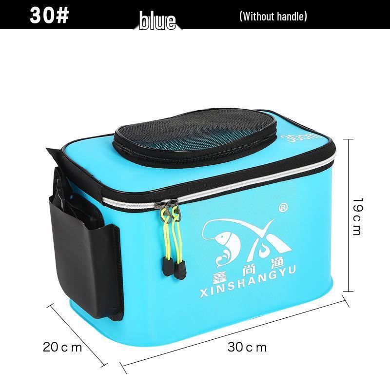 Zusammenklappbare Lebendköderbox zum Angeln - Verdickter Fischbehälter und Zubehör.