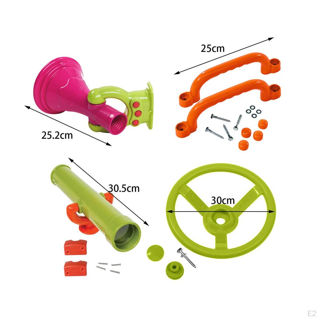 4 Pieces Playground Accessories,Swingset Attachments,Playset Attachments,Playground Equipments for