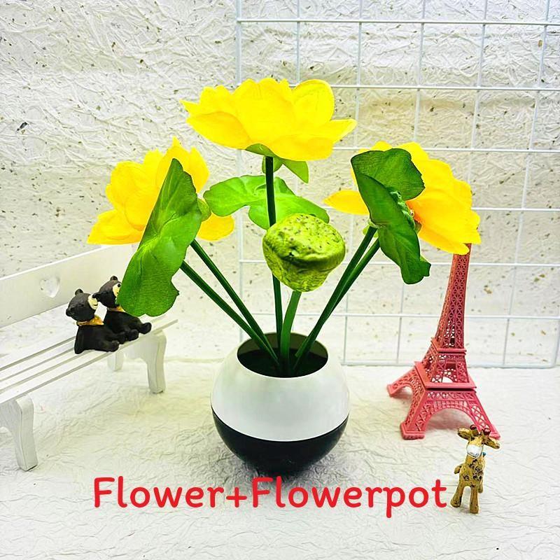 Blume Lotus Seidenpflanze Künstliche Topfpflanze Für Heimdekoration Geschenkideen