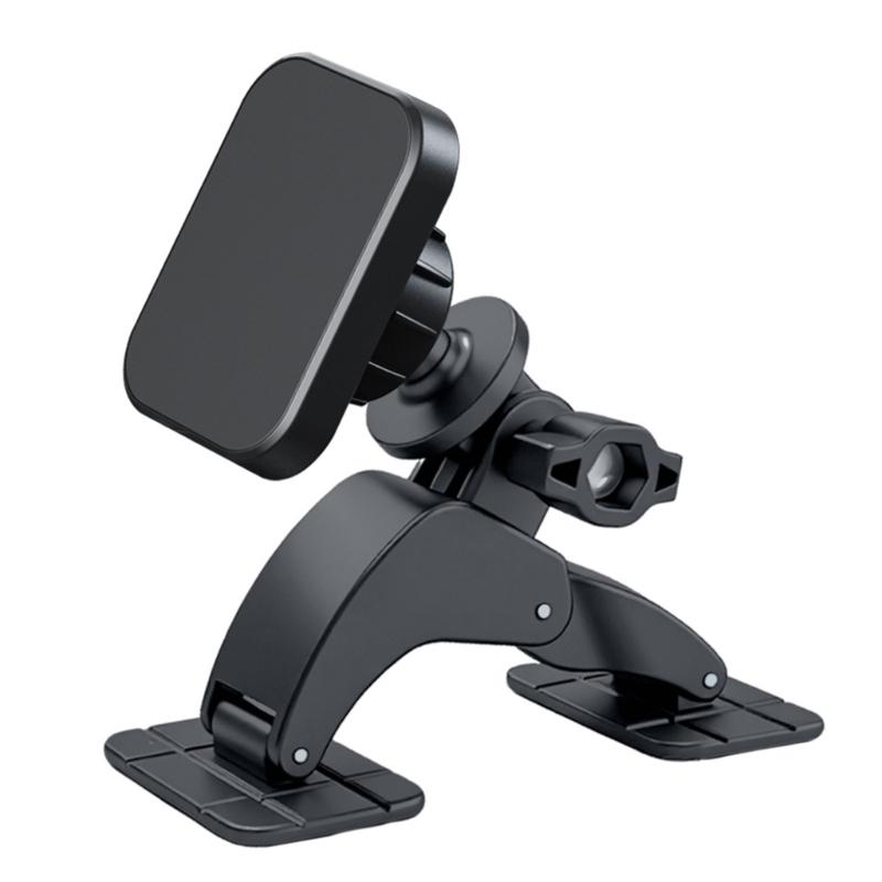 ABS Magnetic Car Phone Holder Support Feature Easy Installation for Drivers Firm Adhesion to Curved Dashboard