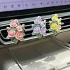 Car Air Freshener Rose Diffuser Stone, Elegant Floral Car Vent Decoration Pendant, Light Fragrance Gift with a High-End Feel