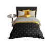 Housse De Couette + 2 Taies - Geometrique Faro - 220 X 240 Cm - Coton Doux - Design Contemporain