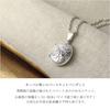 Gin no Oval Plant Decorative Egg Locket Necklace with Sterling Arabesque Oval Photo Perfect for Carrying Around [Shinjuku Kura] Chain, Silver, Ivy,