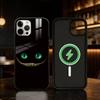 C-Cheshire Cat Cool Eye Alice Phone Case For iPhone 17 16 15 14 13 12 Pro Max Plus for Mirror Wireless Magnetic Cover