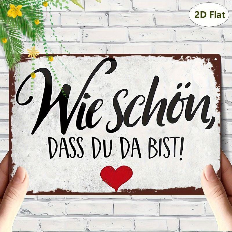 Peinture décorative métallique rétro pour la Saint-Valentin pour chambre à coucher de couples, salon, café, bar, restaurant