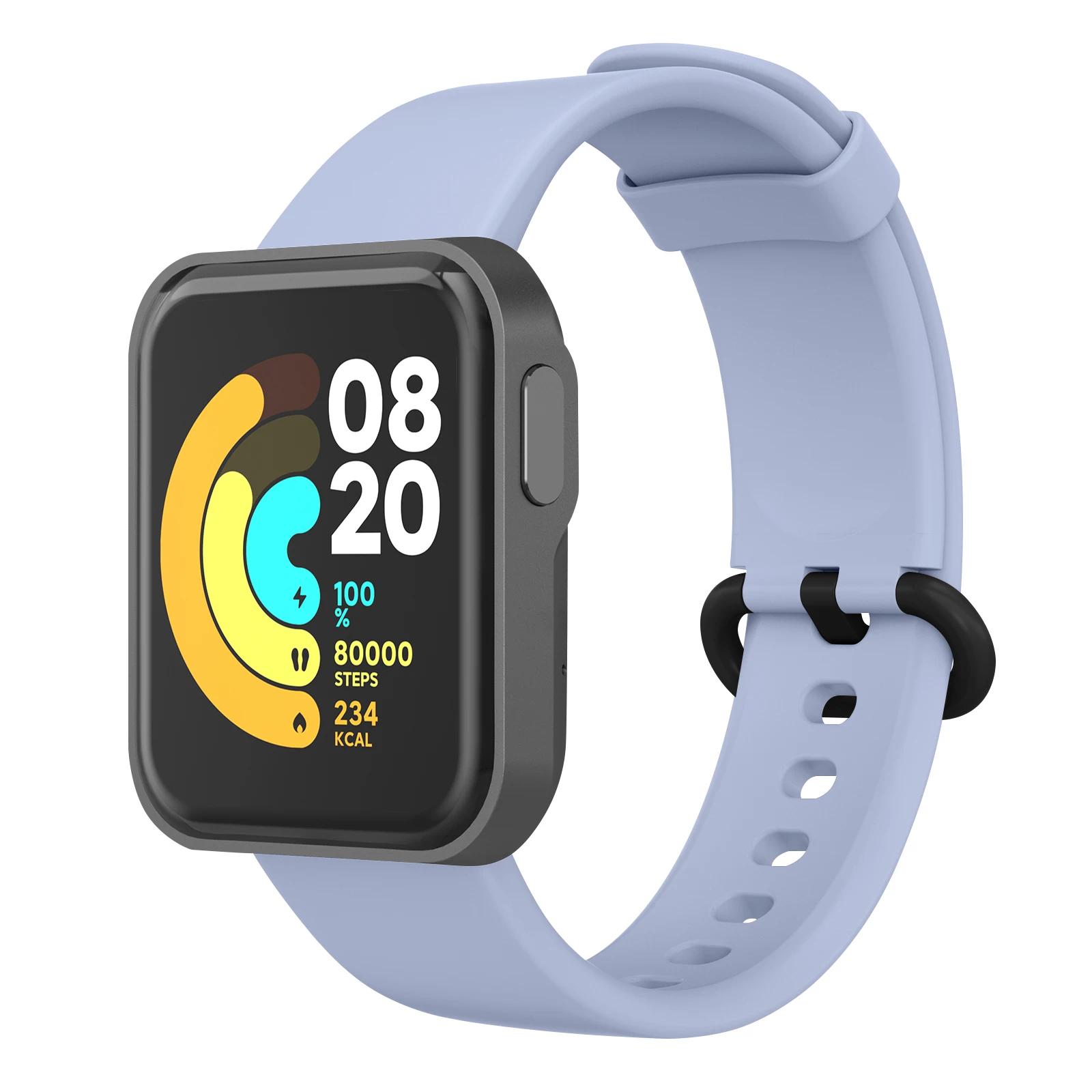 

New Color Silicone Strap For Xiaomi mi Watch Lite/Redmi Watch Lite Band Bracelet For Xiaomi Mi Watch 2 Lite/Redmi Watch2 Lite Redmi Watch 2 Lite світло-синій колір