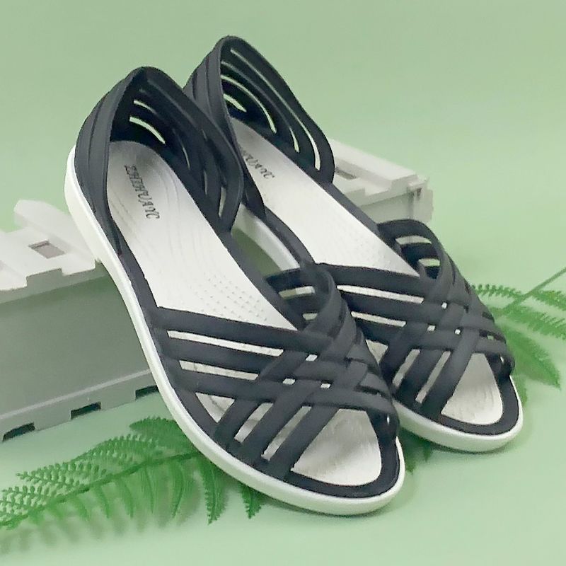 Summer One Step Sandals Women's Flat Heel Outdoor Solid Color Fashion Women's Sandals