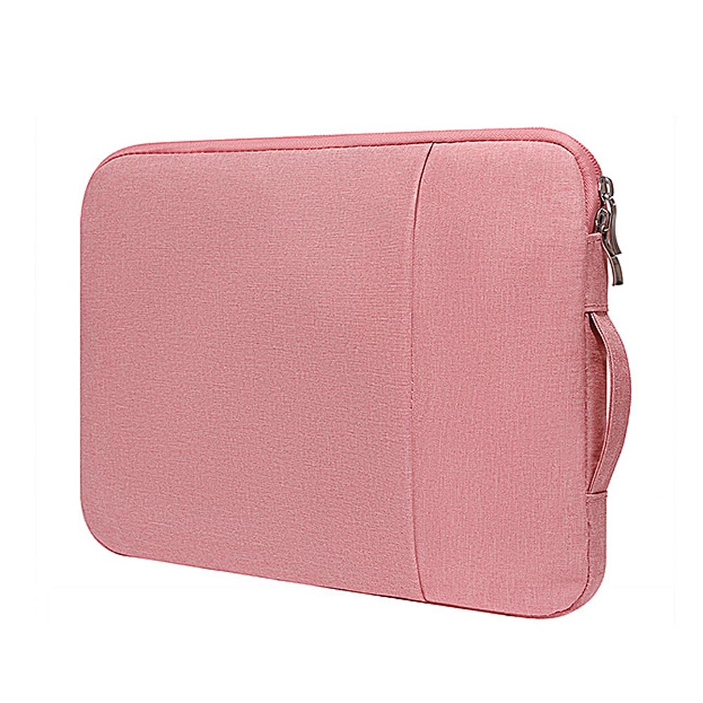 Laptop Protective Case for Mobile Fits PCs Up To Thick 15.6-inch Case, Monitors, Waterproof, Slim, Portable, Shock-Absorbent, 1.5cm (Pink)