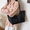 Vintage Woven Leather Tote Bag With Matching Pouch Large Capacity Shoulder Bag For Work Daily Commute Retro Casual Underarm Bag